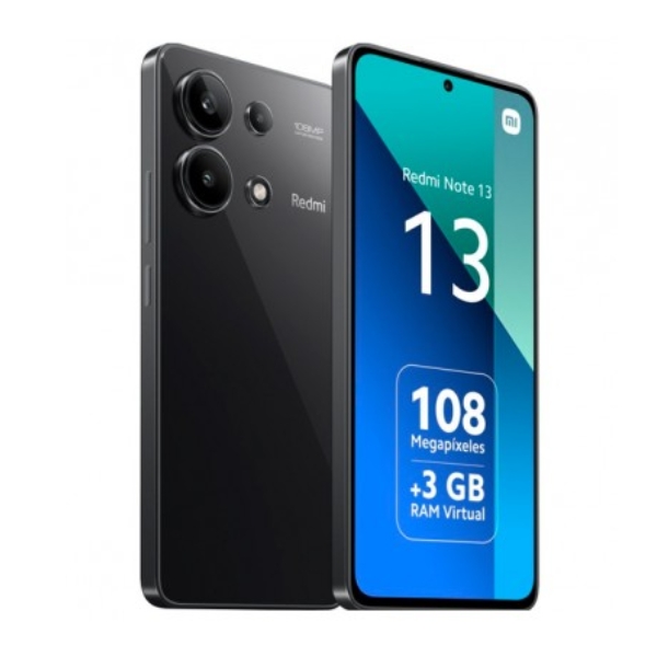 CELULAR XIAOMI REDMI 13X DUAL 128GB 6GB RAM MIDNIGH BLACK